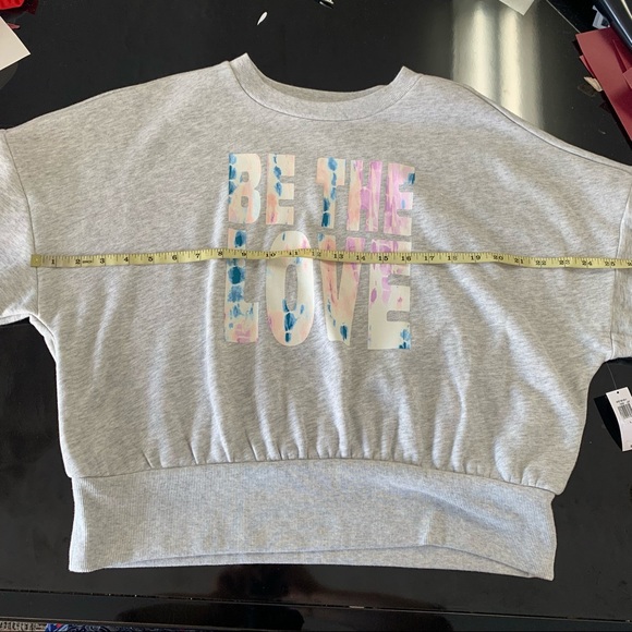 OLD NAVY grey crop sweatshirt - Picture 6 of 11